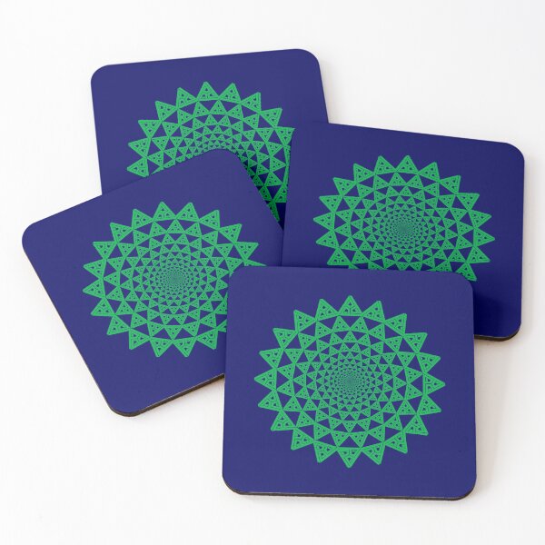 Item preview, Green Vortex of Triangles designed and sold by Jeallan Designs.