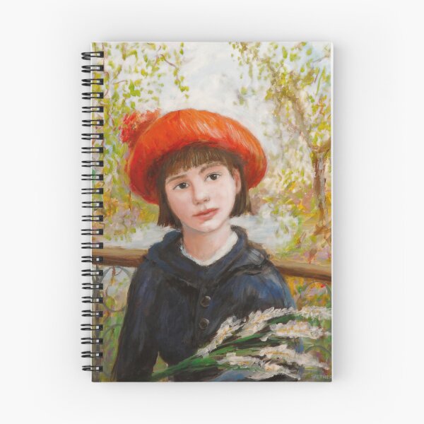 Item preview, Portrait of a Girl with Flowers in the style of Renoir designed and sold by wetherellart.