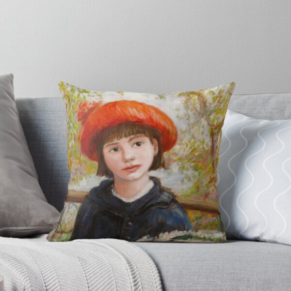 Item preview, Portrait of a Girl with Flowers in the style of Renoir designed and sold by wetherellart.