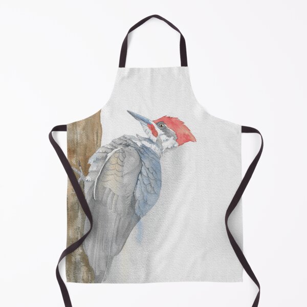 Item preview, Pileated woodpecker watercolor portrait 2 designed and sold by L'Atelier Oranjade.