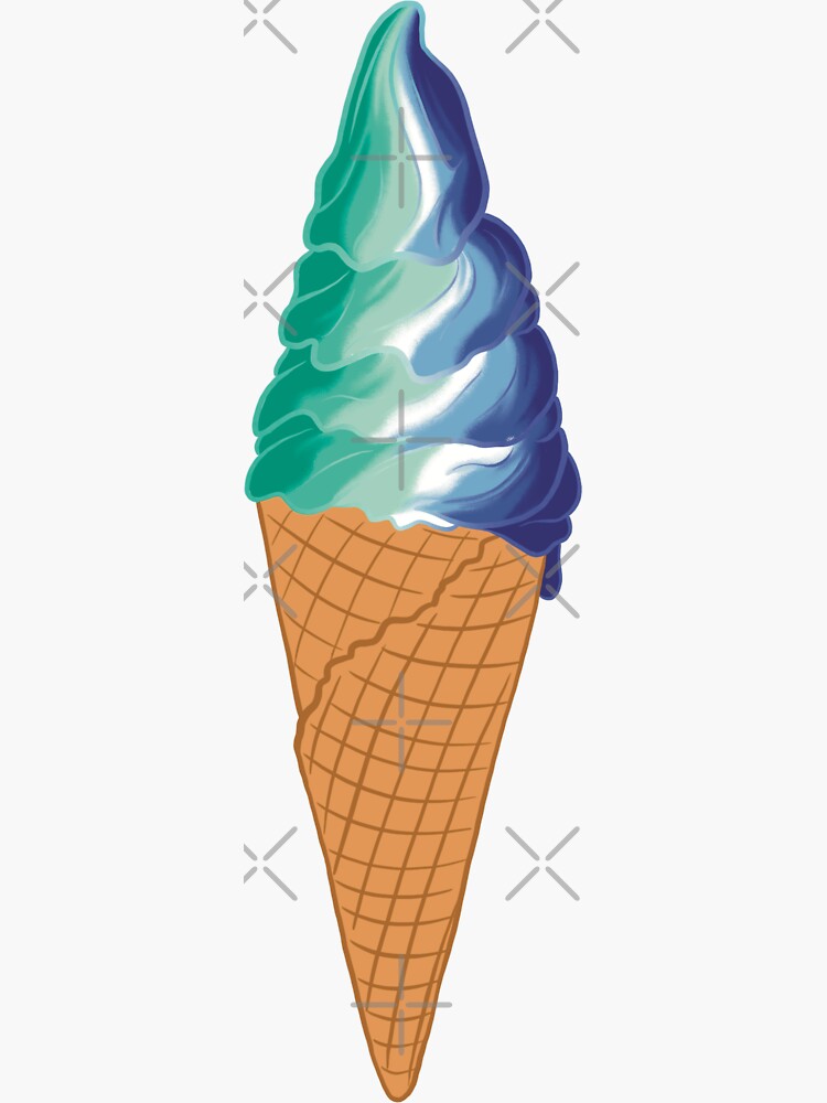 "Pride Ice Cream Gay" Sticker for Sale by JessiWessi01 Redbubble