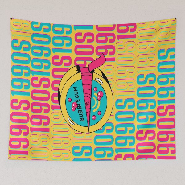 Item preview, 1990s retro design 9 - OG Yellow Background designed and sold by PunjabanJatti.