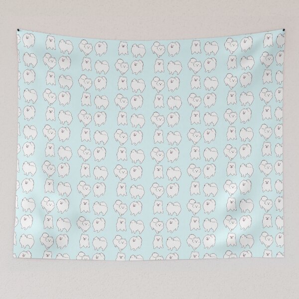 Item preview, pomeranian dog illustration pack designed and sold by Mayarart.