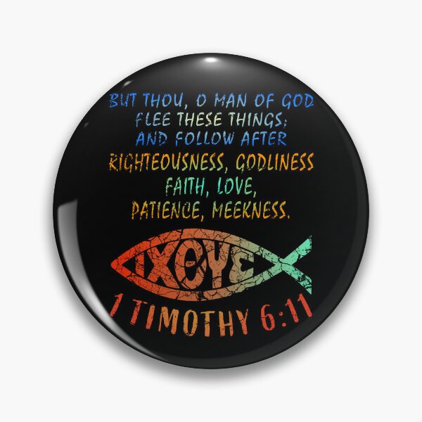 Item preview, 1 Timothy 6 11 Christian Gift psalm designed and sold by Gerard Fay.