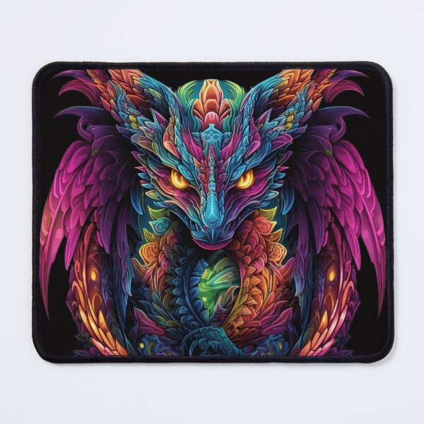 Artikelvorschau, Die Flügel des psychedelischen Drachen entworfen und verkauft von TrippyMindArt.