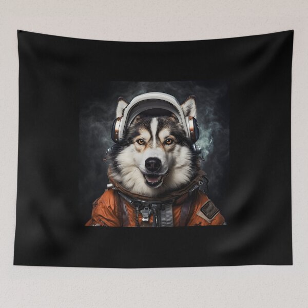 Item preview, Astro Dog - Siberian Huskie designed and sold by Merchgard.