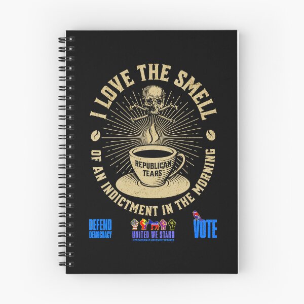 Item preview, PMD01027 Progressive Movement Designs I Love the Smell of an Indictment in the Morning coffee design shows you support democracy and progressive goals for Progressives Democrats Liberals designed and sold by ProgressiveLeft.