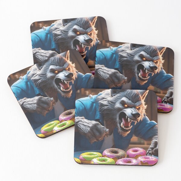 Item preview, hungry werewolf, delicious doughnuts designed and sold by Mauswohn.