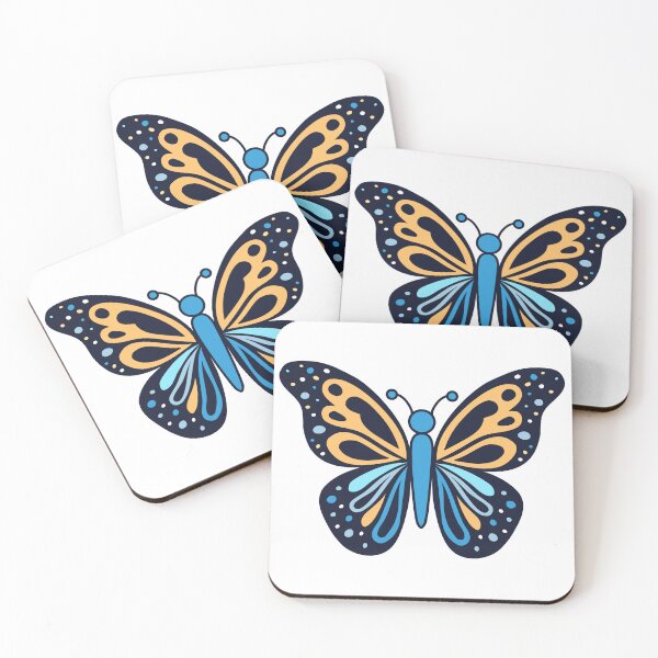 Item preview, Butterfly Blue Orange Black designed and sold by Cato99.