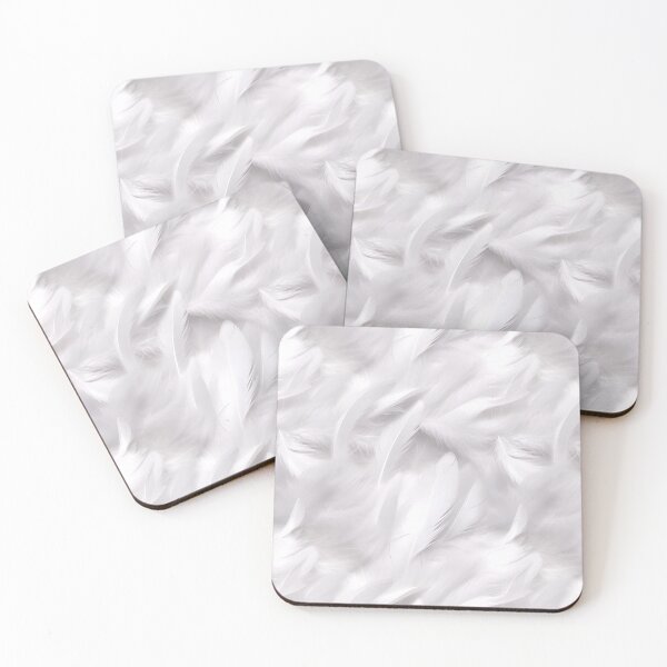 Item preview, White Feathers Textured Pattern designed and sold by Sturdust.