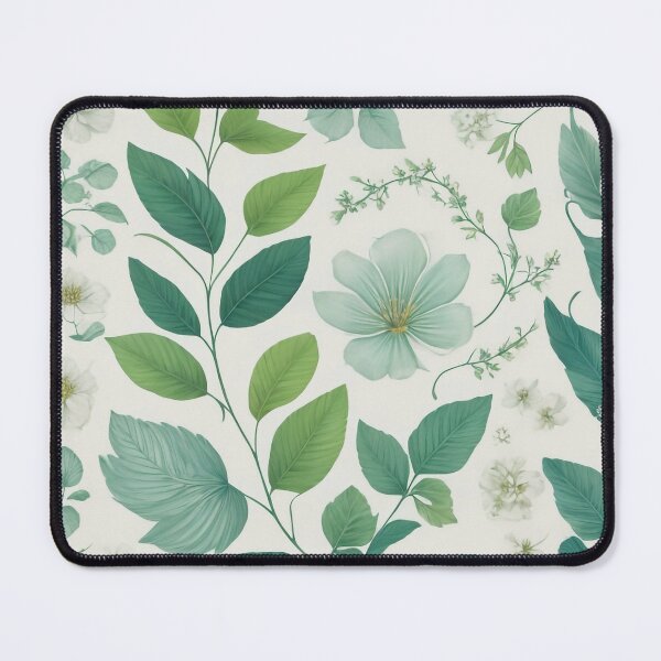 Item preview, #6 "Nature-Inspired Design: Harmonious Patterns of Leaves, Flowers, and Waves for Soothing Aesthetics" designed and sold by CyberCollective.