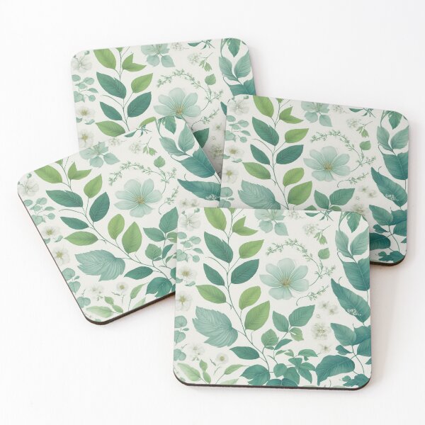 Item preview, #6 "Nature-Inspired Design: Harmonious Patterns of Leaves, Flowers, and Waves for Soothing Aesthetics" designed and sold by CyberCollective.