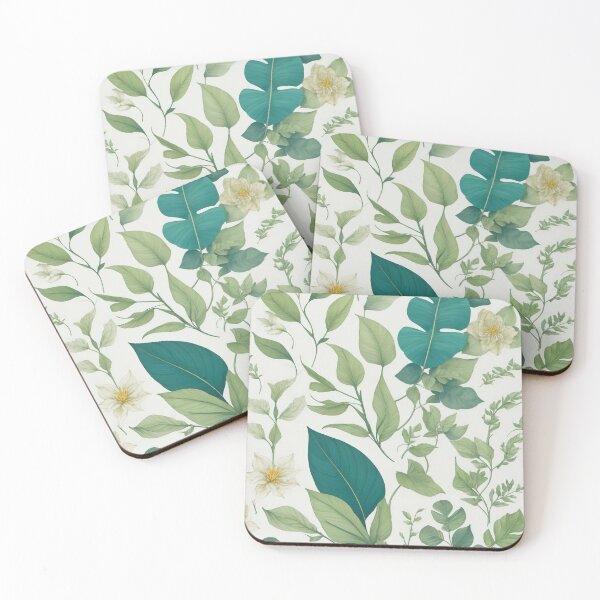 Item preview, #7 "Nature-Inspired Design: Harmonious Patterns of Leaves, Flowers, and Waves for Soothing Aesthetics" designed and sold by CyberCollective.