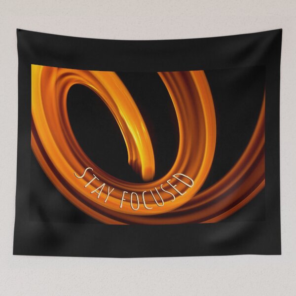 Item preview, Stay focused on an orange curl designed and sold by studio468.