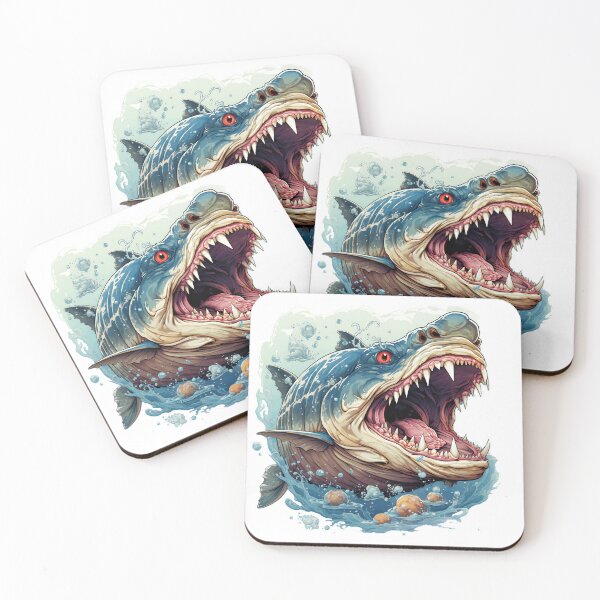 Item preview, Eat my bubbles, shark cartoon, fishing designed and sold by Redjakkal.