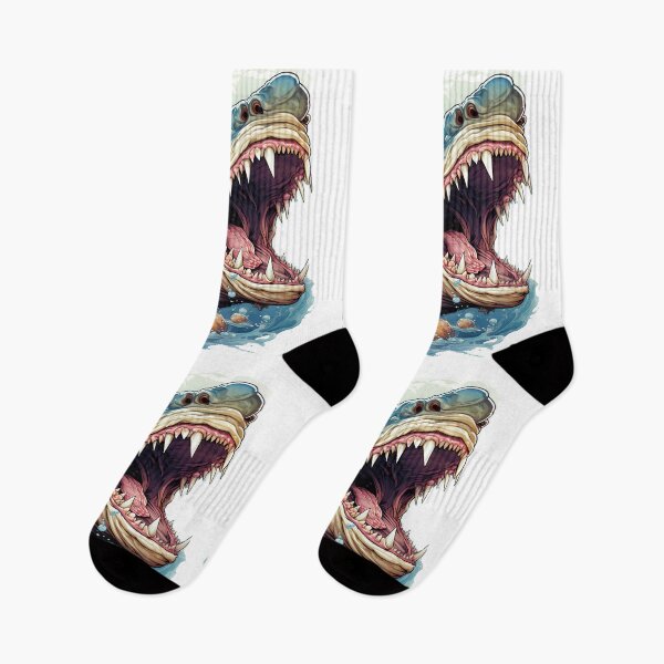 Item preview, Eat my bubbles, shark cartoon, fishing designed and sold by Redjakkal.