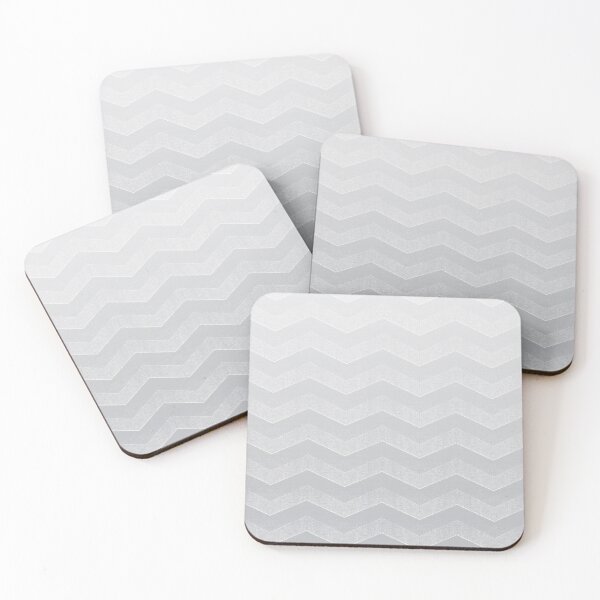 Item preview, Light Quiet Gray Chevron Ombre designed and sold by coverinlove.