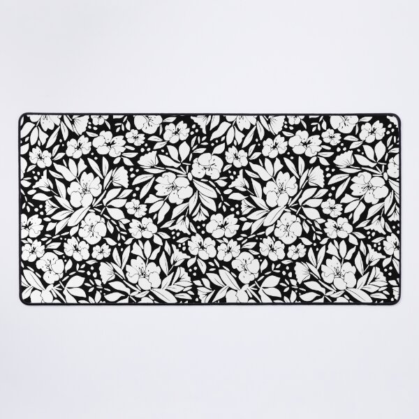Item preview, White Floral On Black designed and sold by mariamsol.