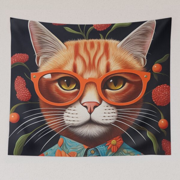 Item preview, "Cat in Flower Heaven"  designed and sold by HUNZINATOR.