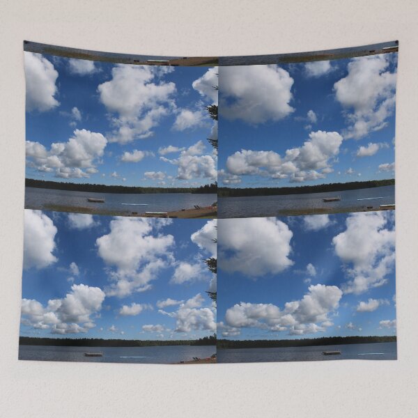 Item preview, beautiful summer lake beach under blue sky landscape picture designed and sold by naturematters.