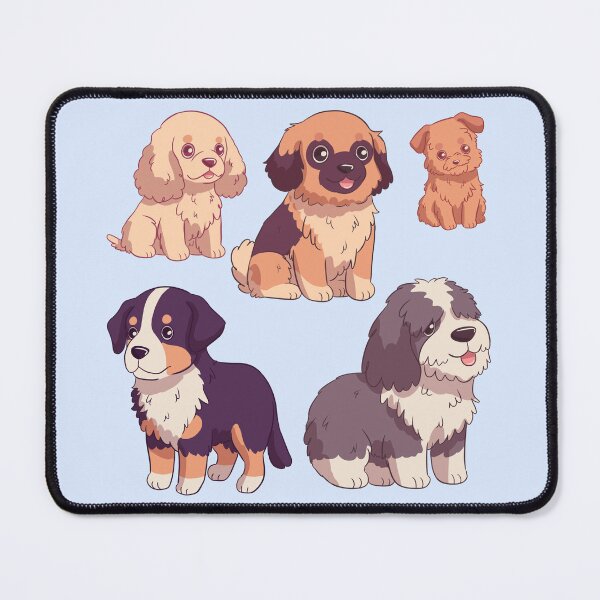 Item preview, Cute kawaii dog breed pattern  designed and sold by Yaragold.