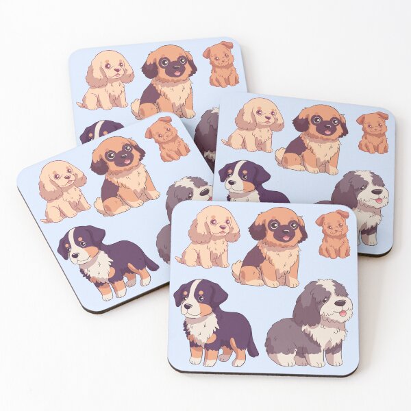 Item preview, Cute kawaii dog breed pattern  designed and sold by Yaragold.