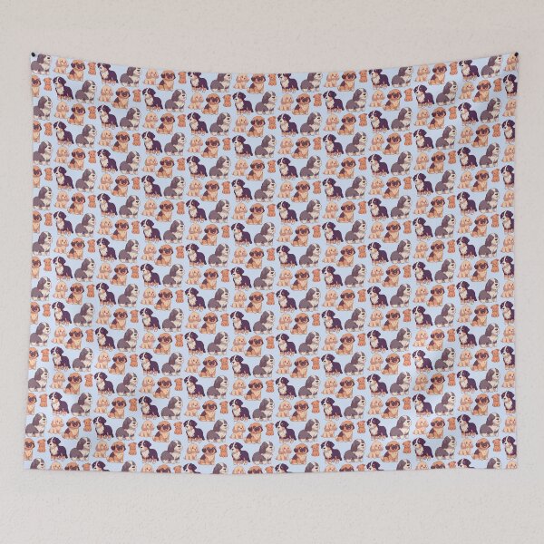 Item preview, Cute kawaii dog breed pattern  designed and sold by Yaragold.