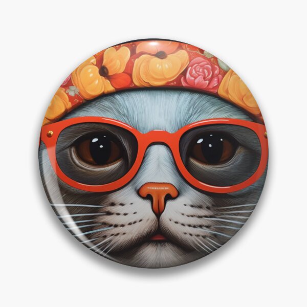Item preview, "Cat in Flower Bandana"  designed and sold by HUNZINATOR.