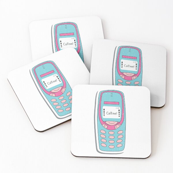 Item preview, Cute pink and teal cell phone mobile phone with Call Me on screen designed and sold by Fern-and-Fyre.
