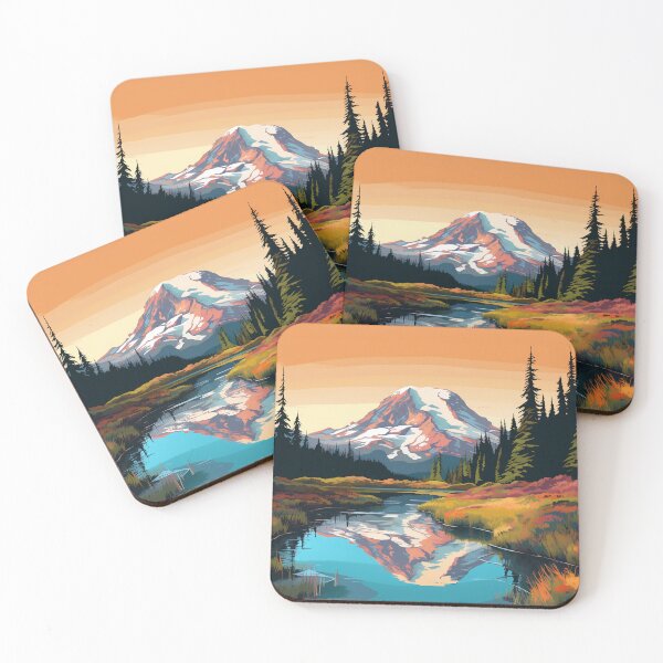 Item preview, Mount Rainier Sketch designed and sold by skgadgets.