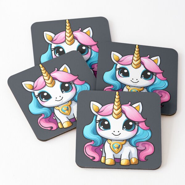 Item preview, Cute cartoon chibi unicorn designed and sold by Merinalini.