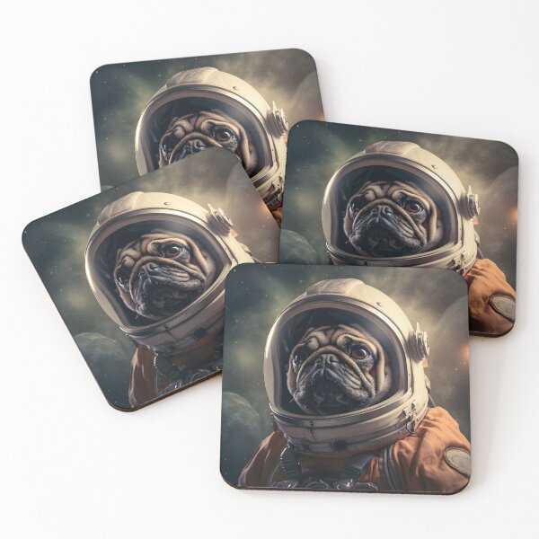 Item preview, Astro Dog - Pug designed and sold by Merchgard.