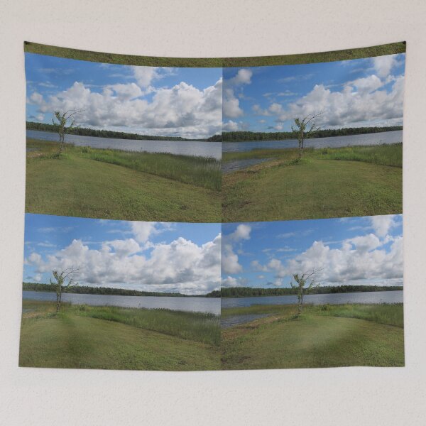 Item preview, beautiful summer lake beach  landscape picture designed and sold by naturematters.