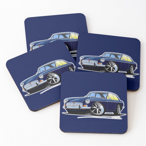 Item preview, MG B GT Dark Blue designed and sold by Yeomans Cartoons.