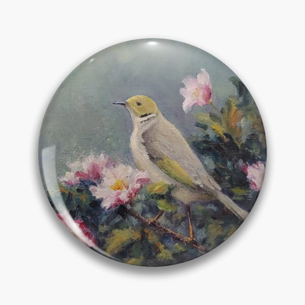 Item preview, White Plumed Honey Eater designed and sold by Franciska Howard.