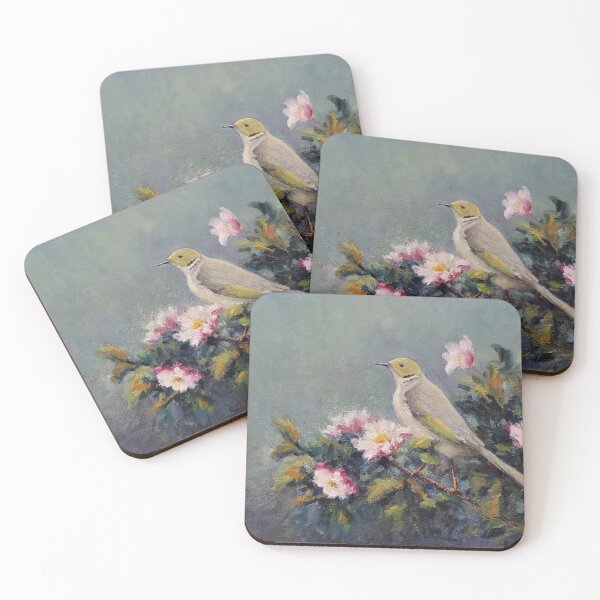 Item preview, White Plumed Honey Eater designed and sold by Franciska Howard.
