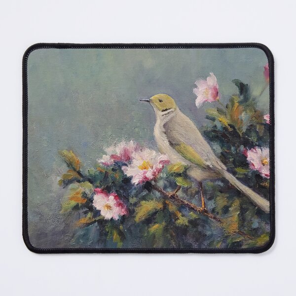 Item preview, White Plumed Honey Eater designed and sold by Franciska Howard.