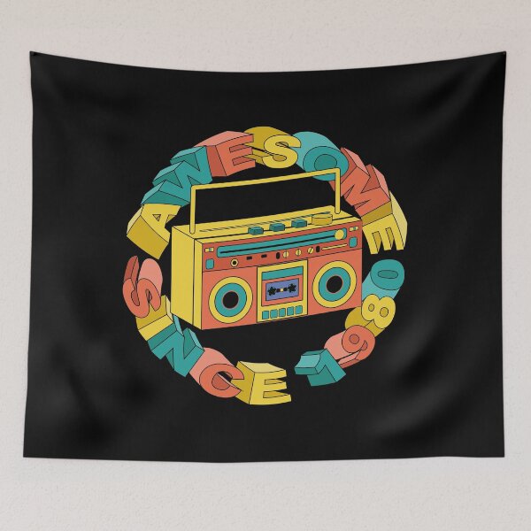 Item preview, Awesome Since 1980 - Tape Recorder designed and sold by Ayesha Saleem.