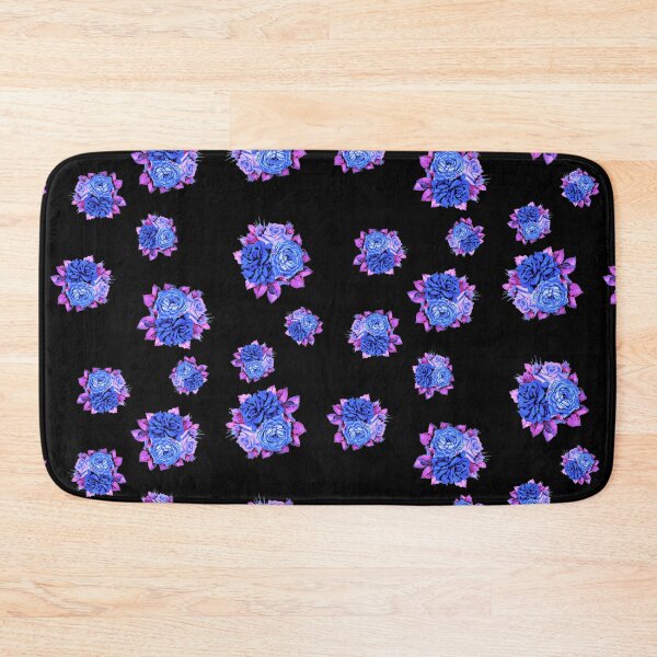 Item preview, Blue puro violet on black background designed and sold by FlowerandDesing.