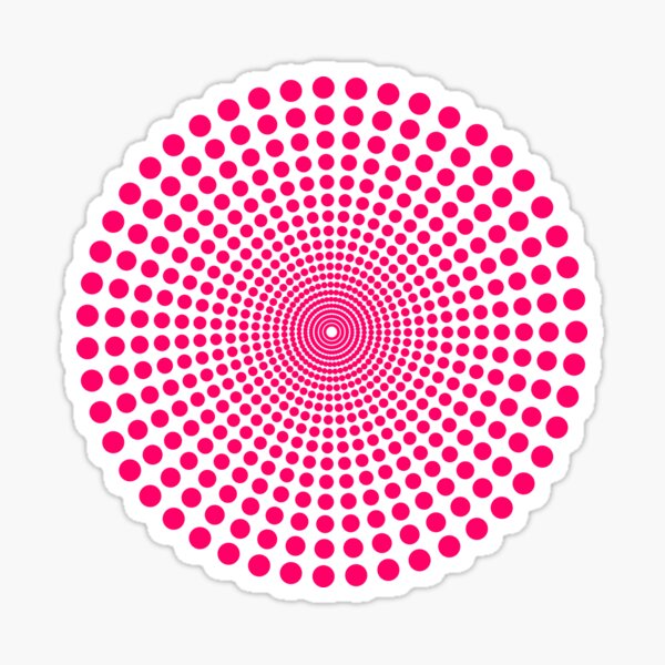 Item preview, Radial Circle of Pink Dots designed and sold by Jeallan Designs.