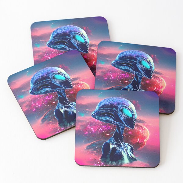 Item preview, Alien Wisdom Psychedelic Scifi Art designed and sold by BluedarkArt.