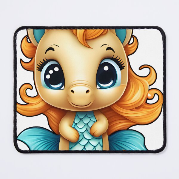 Item preview, Cute cartoon chibi hippocampus designed and sold by Merinalini.