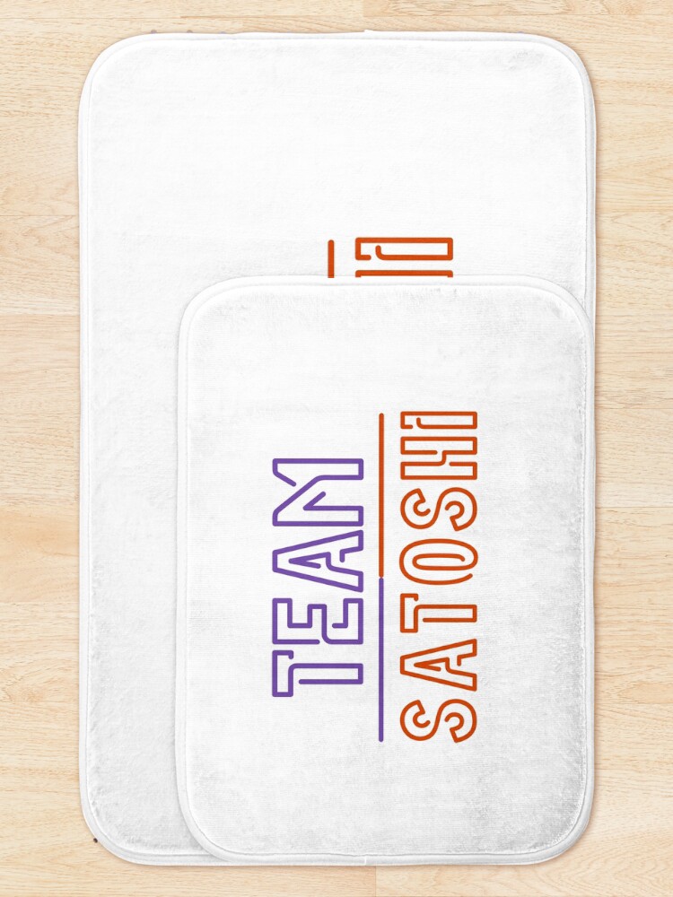 Thumbnail 5 of 6, Bath Mat, Team Satoshi designed and sold by WhitepaperStyle.