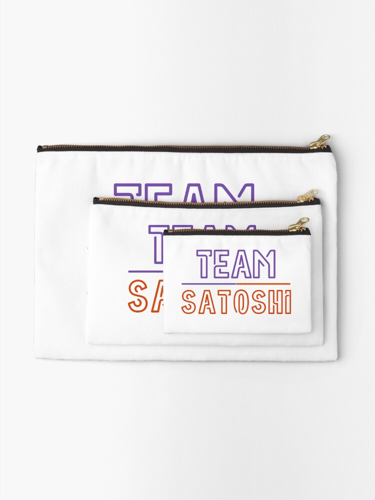 Thumbnail 2 of 4, Zipper Pouch, Team Satoshi designed and sold by WhitepaperStyle.