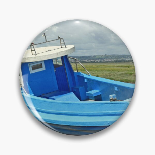 Item preview, Blue Boat on Estuary Penclawdd Gower South Wales designed and sold by Cameranick.