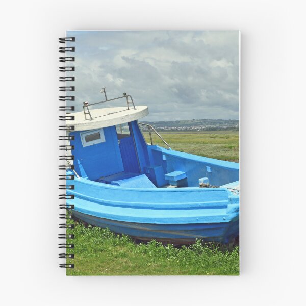 Item preview, Blue Boat on Estuary Penclawdd Gower South Wales designed and sold by Cameranick.
