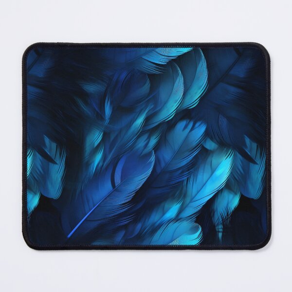 Item preview, Blue Luminescent Feathers Pattern designed and sold by Sturdust.