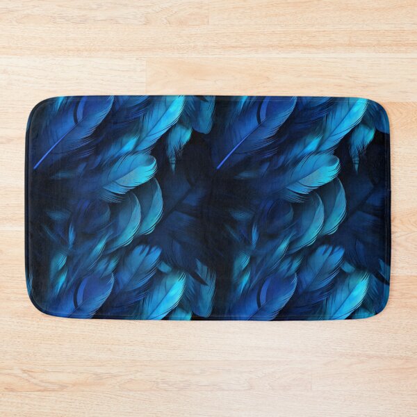 Item preview, Blue Luminescent Feathers Pattern designed and sold by Sturdust.