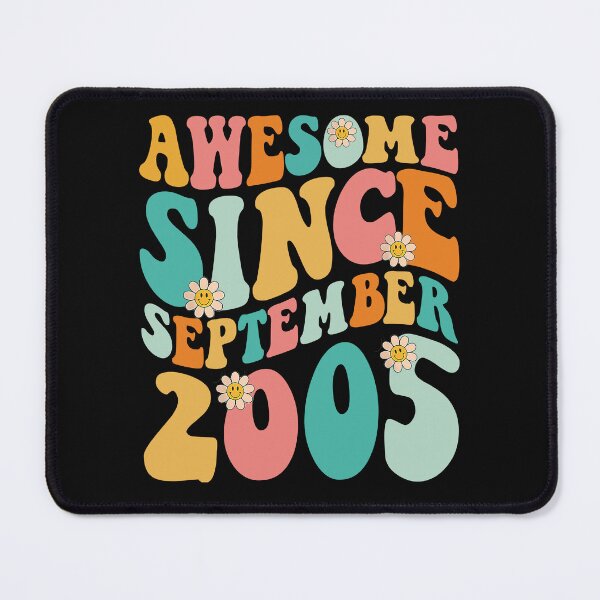 Item preview, Awesome Since September 2005 | Made In 2005 | Retro Groovy Birthday designed and sold by Christina-grich.