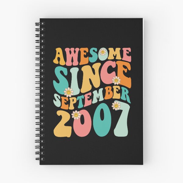 Item preview, Awesome Since September 2007 | Made In 2007 | Retro Groovy Birthday designed and sold by Christina-grich.